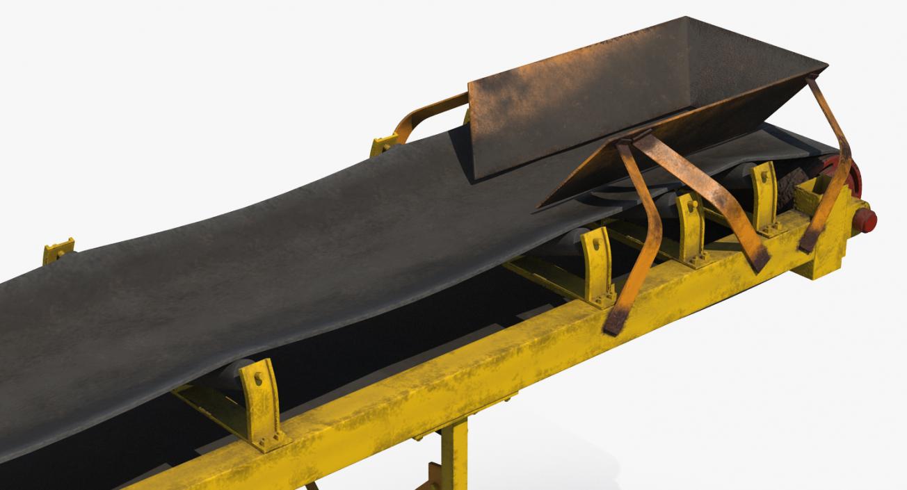 Industrial Belt Conveyor 3D model