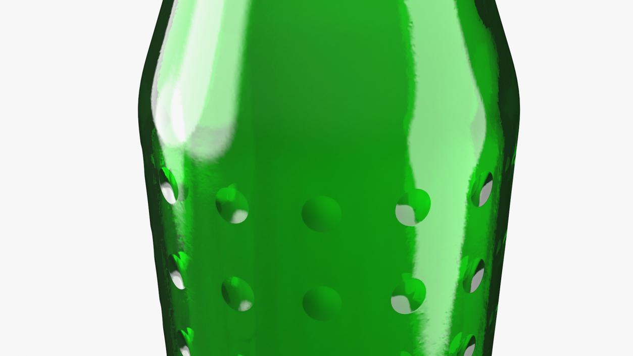 3D Green Glass Bottle model