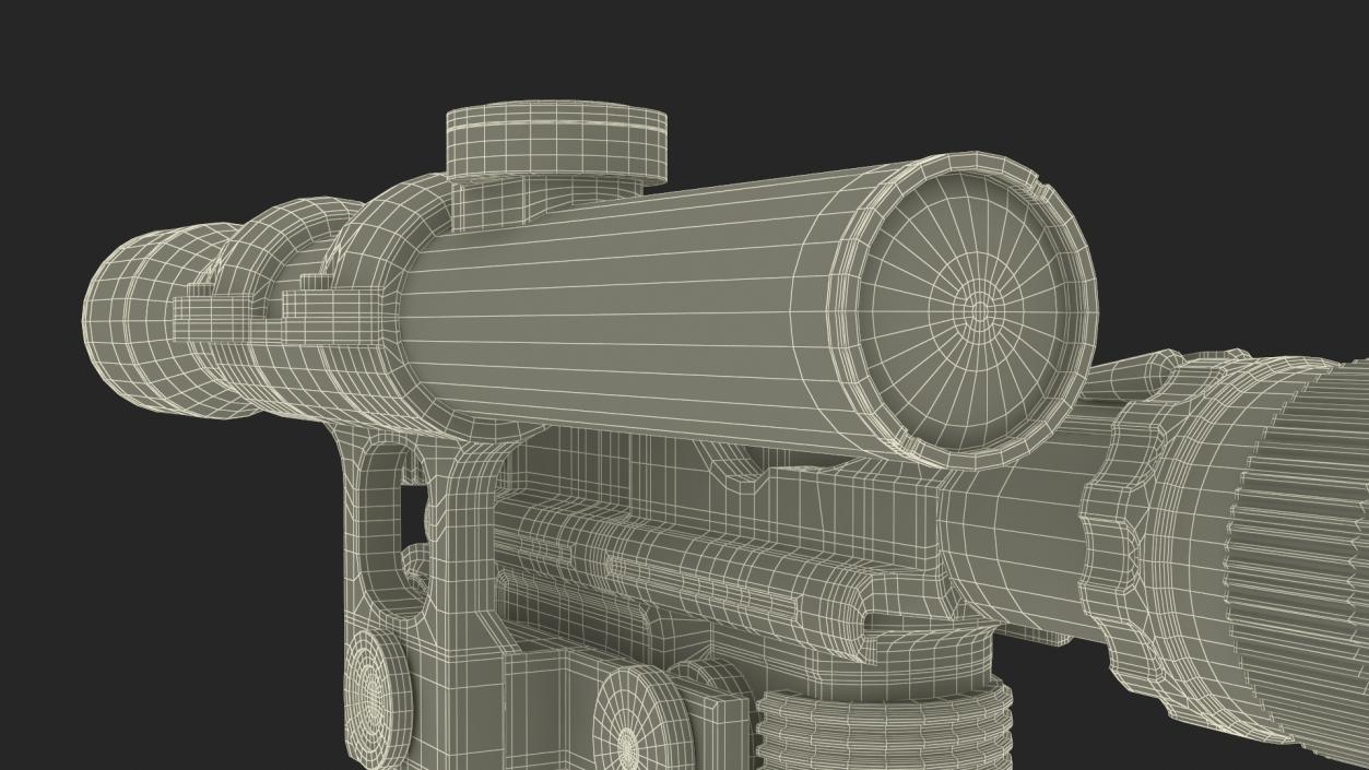 3D model Hans Heavy Blaster Pistol