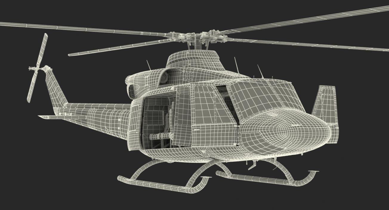 Bell 412 Medical Helicopter 3D