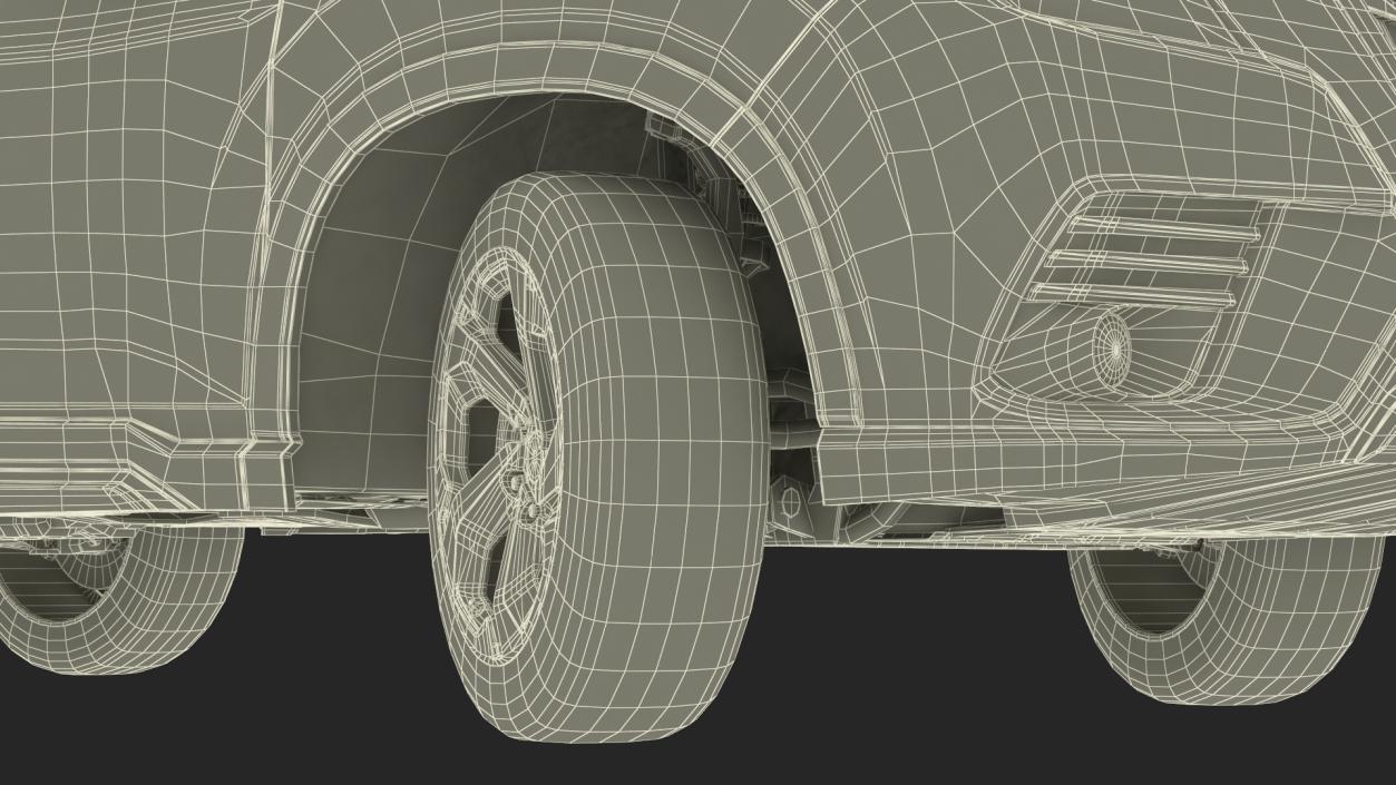 Subaru Forester 2022 Black Rigged for Maya 3D