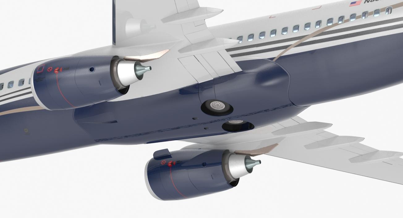 3D Boeing 737-700 with Interior Generic Rigged model