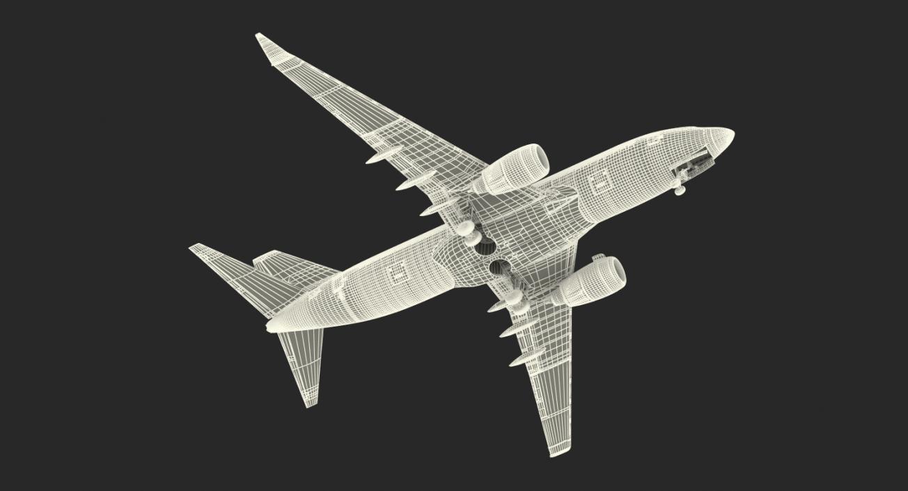 3D Boeing 737-700 with Interior Generic Rigged model