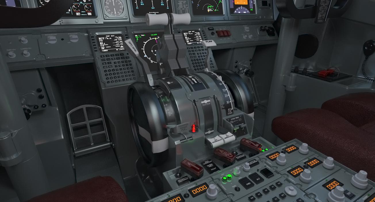3D Boeing 737-700 with Interior Generic Rigged model