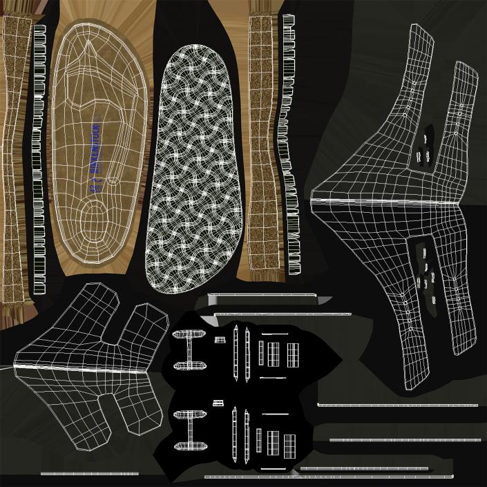 Men Sandals Collection 3D