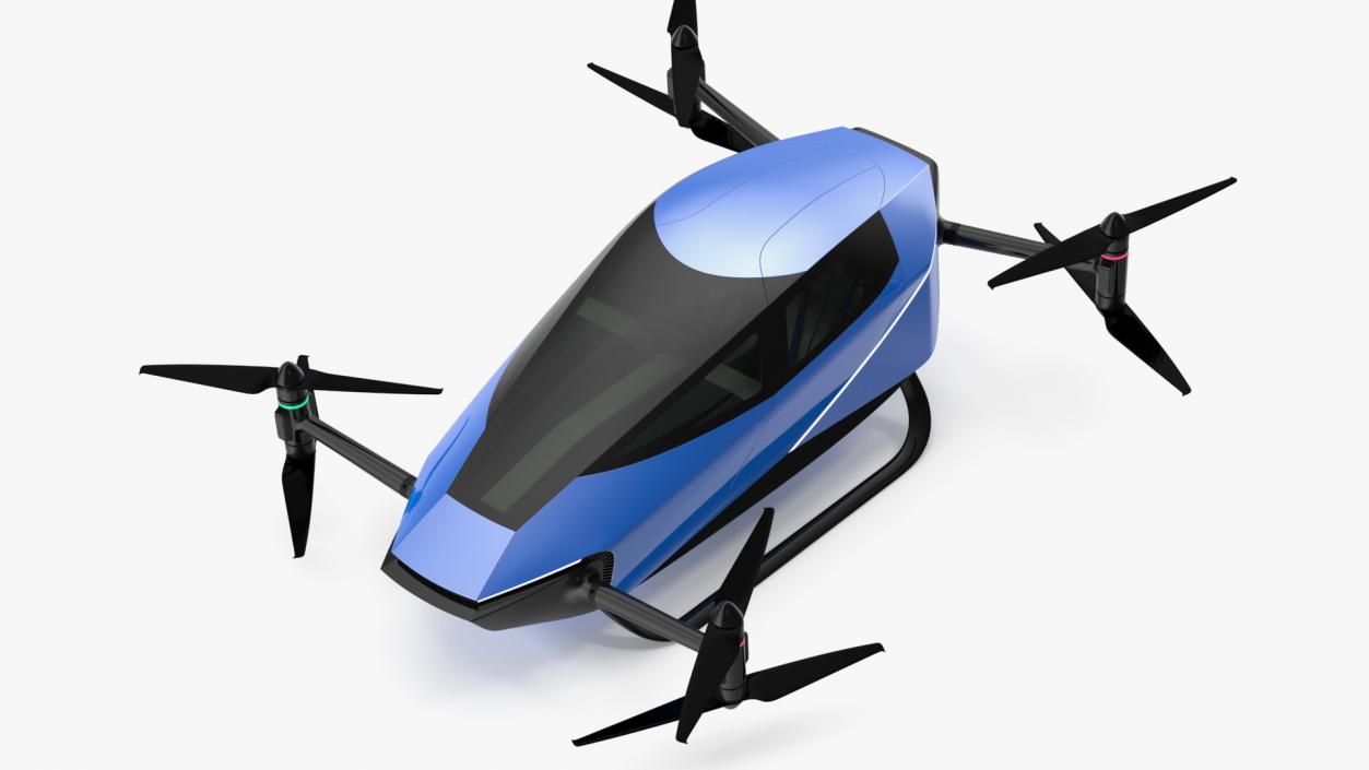 3D Flying Car for Two Seats Rigged