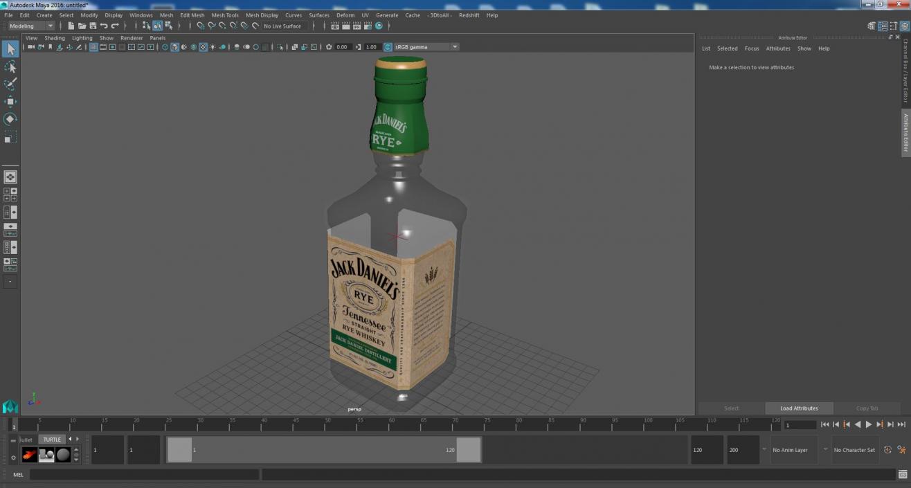 3D model Jack Daniels White Rabbit Saloon Whiskey