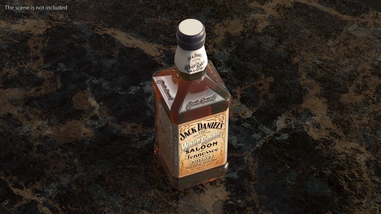 3D model Jack Daniels White Rabbit Saloon Whiskey