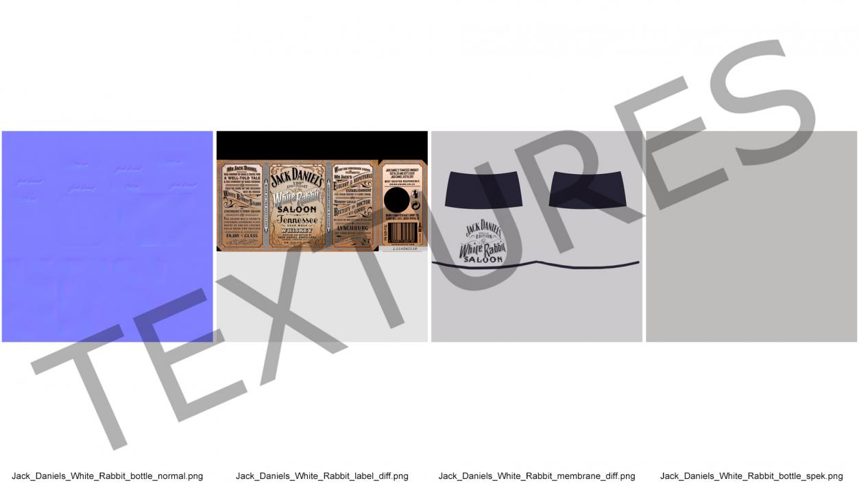 3D model Jack Daniels White Rabbit Saloon Whiskey