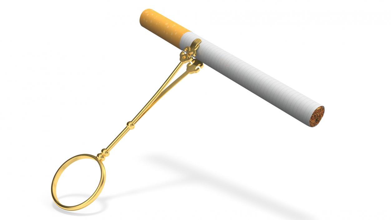 3D Cigarette Holder Finger Ring model