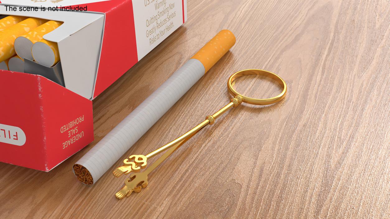 3D Cigarette Holder Finger Ring model