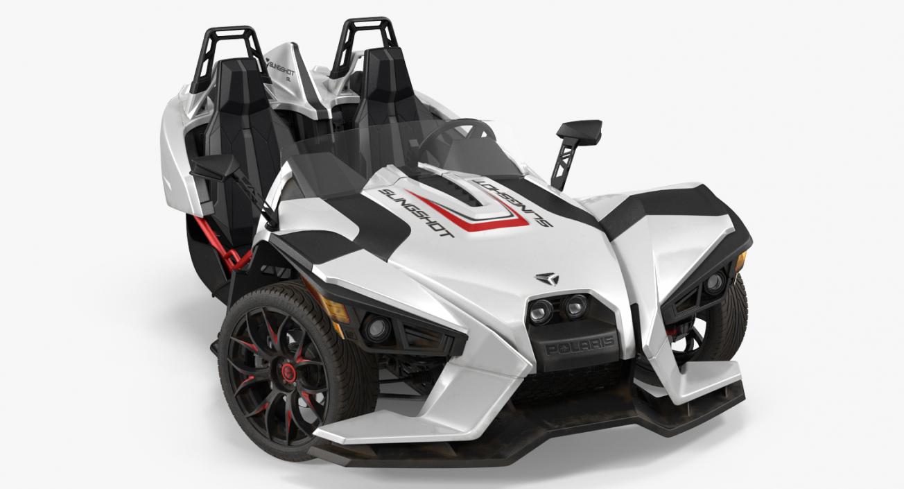 Polaris Slingshot Trike White 2016 3D model