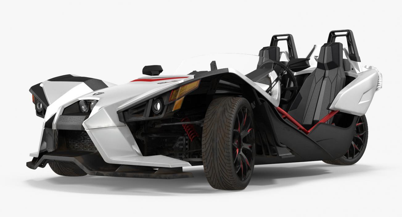 Polaris Slingshot Trike White 2016 3D model