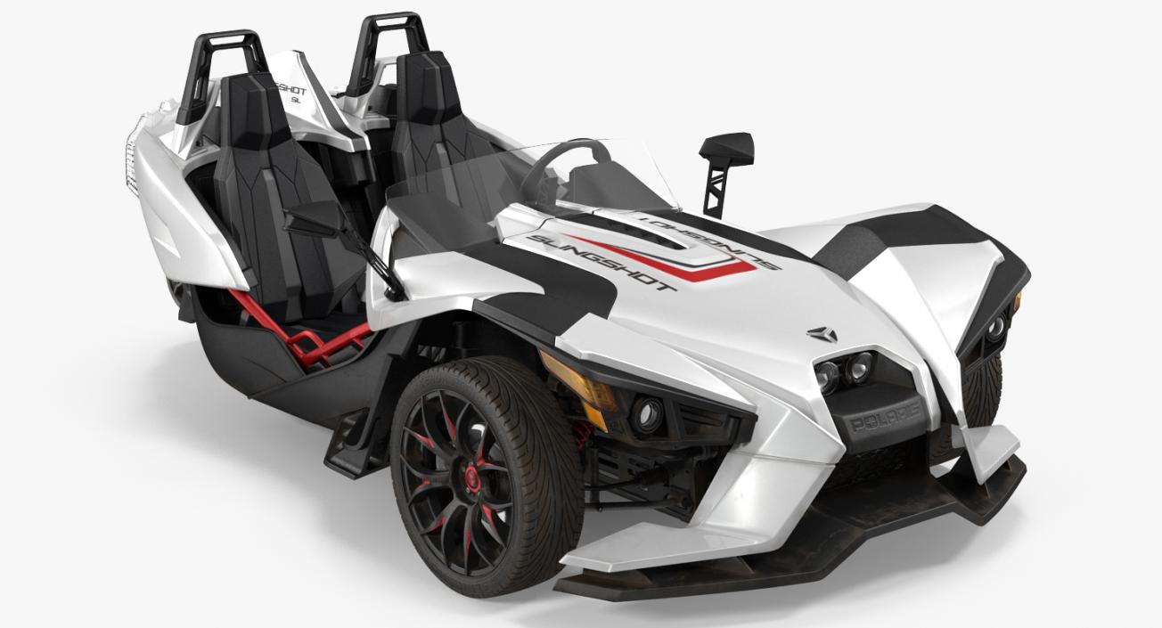 Polaris Slingshot Trike White 2016 3D model