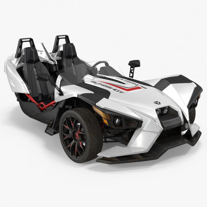 Polaris Slingshot Trike White 2016 3D model