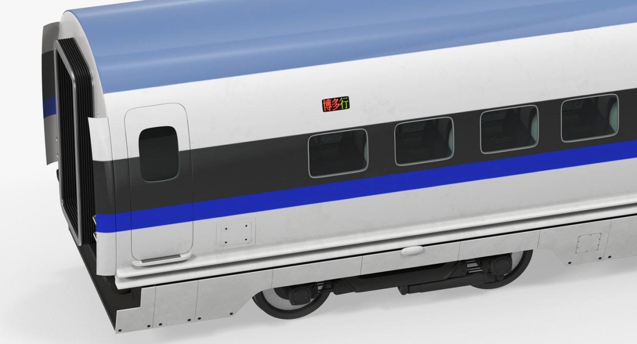 High Speed Train Passenger Wagon 3D