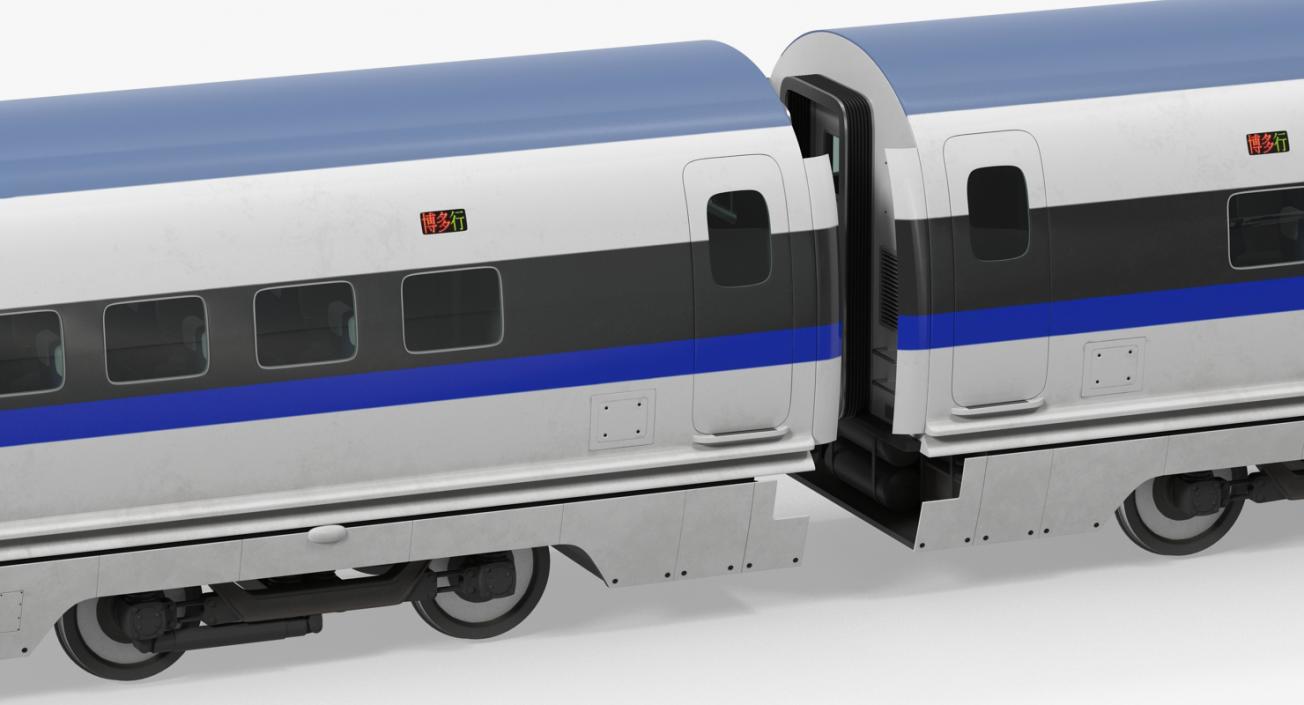 High Speed Train Passenger Wagon 3D