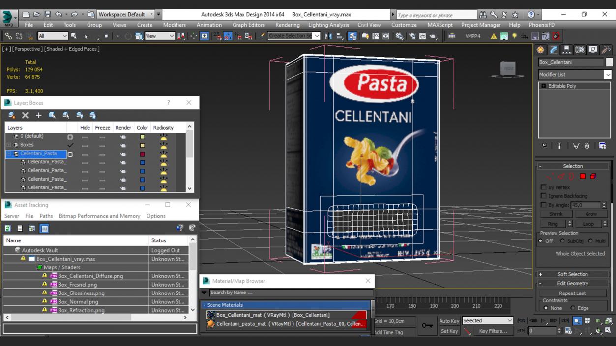 Box Cellentani 3D model