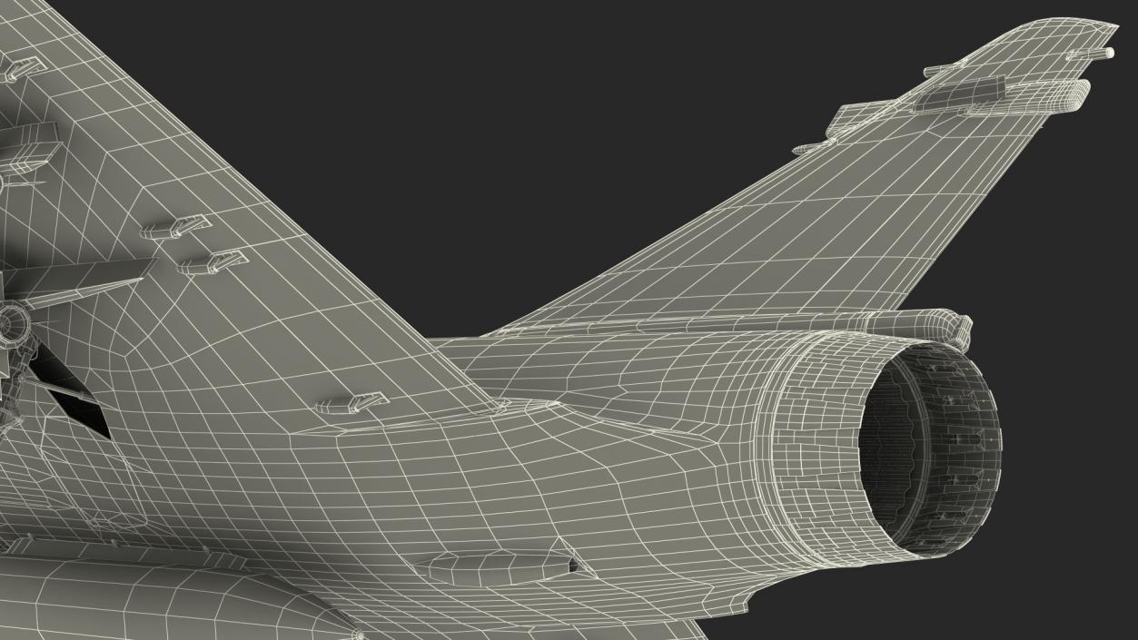 3D French Air Force Mirage 2000C with Armament model