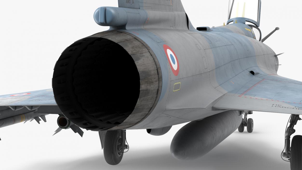 3D French Air Force Mirage 2000C with Armament model