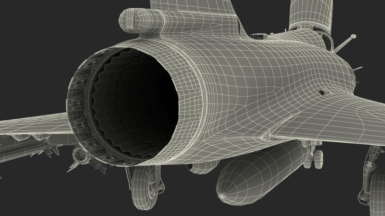 3D French Air Force Mirage 2000C with Armament model