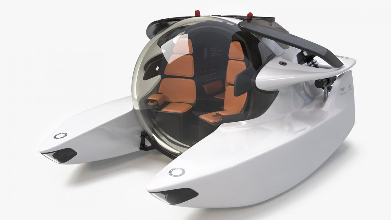 Aston Martin Luxurious Personal Submarine White 3D