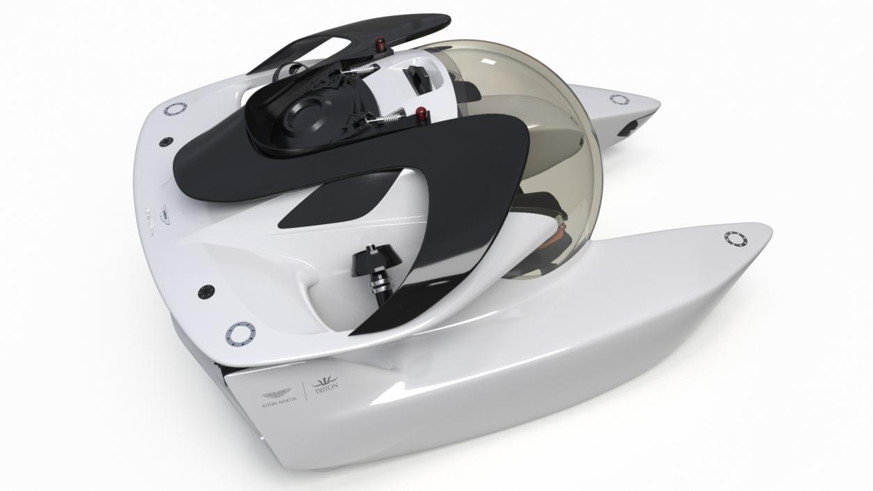 Aston Martin Luxurious Personal Submarine White 3D