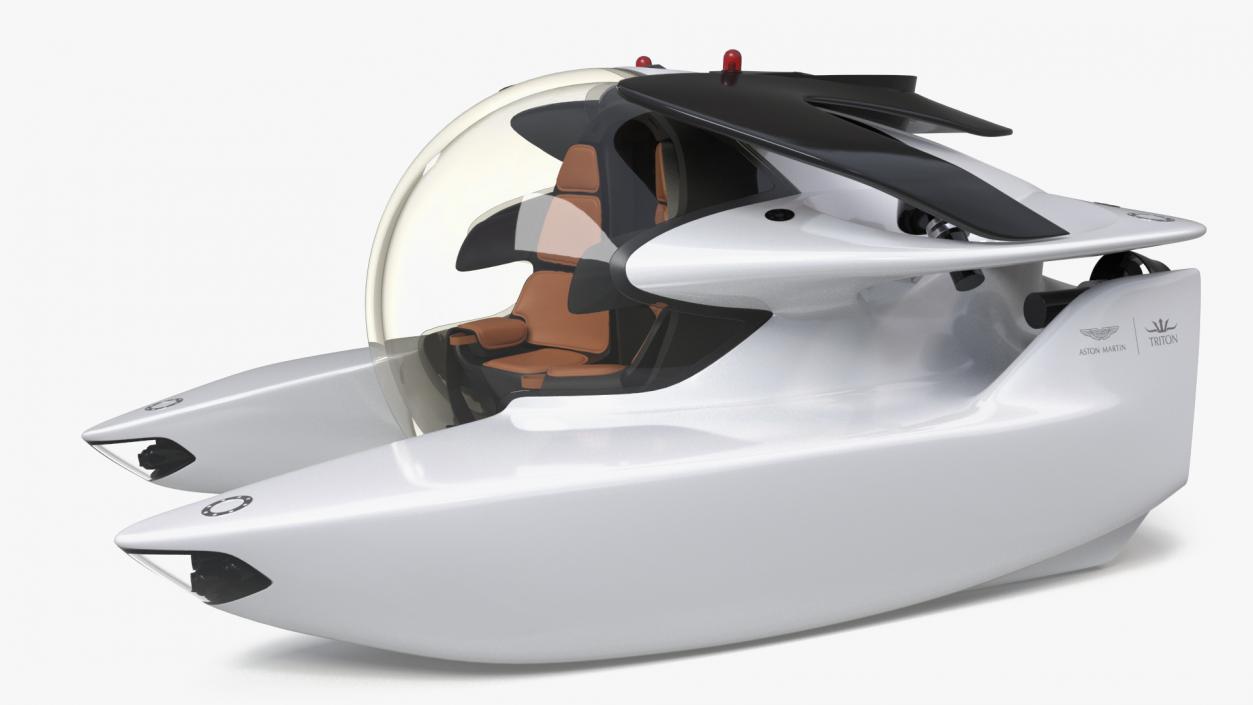 Aston Martin Luxurious Personal Submarine White 3D