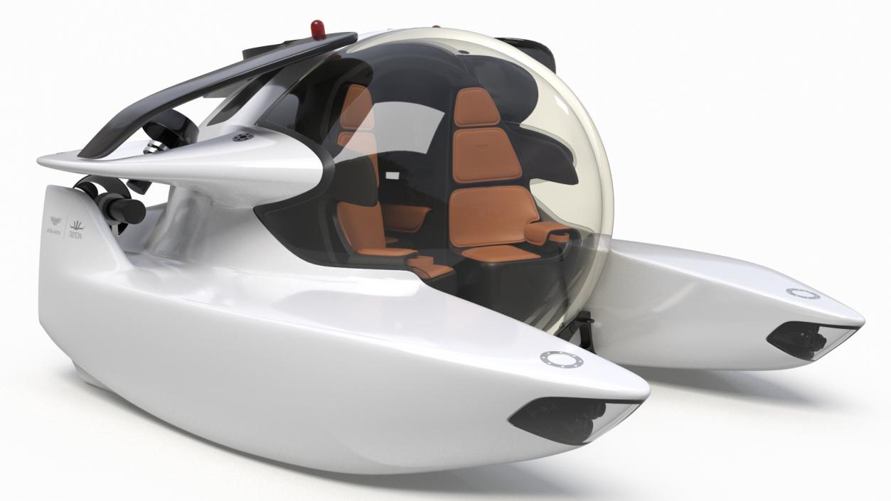 Aston Martin Luxurious Personal Submarine White 3D