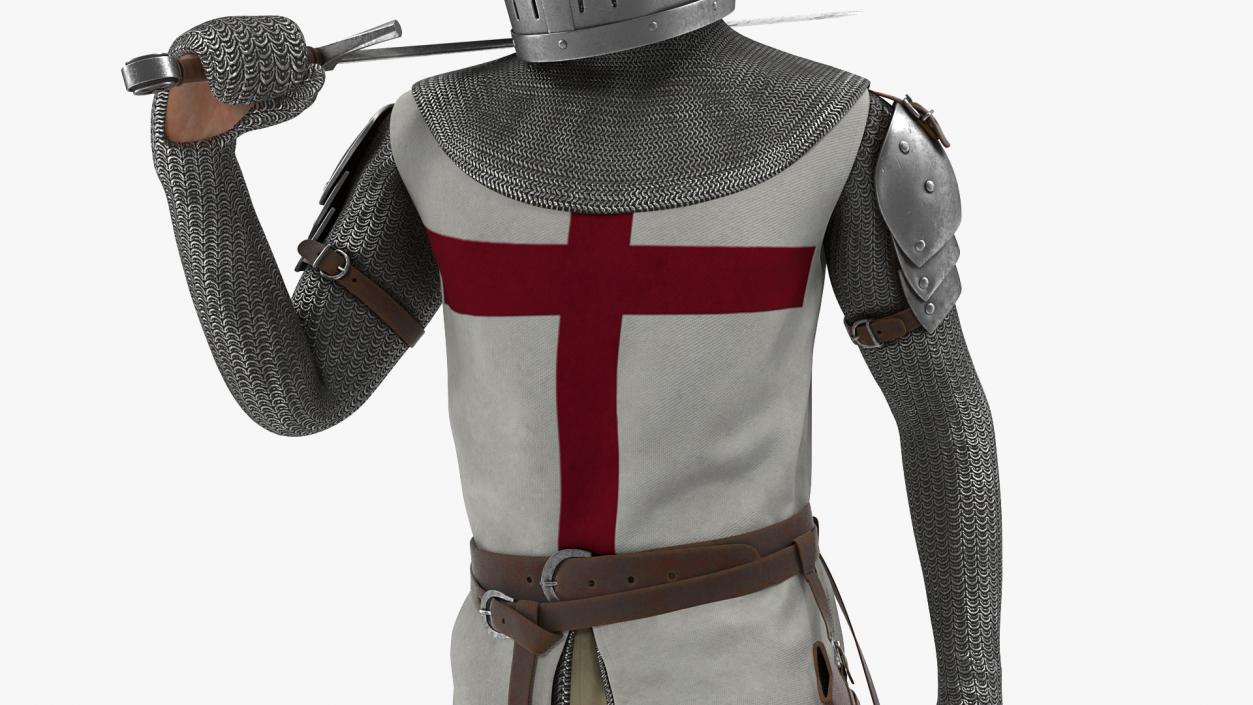 Knight Templar Walking Pose 3D