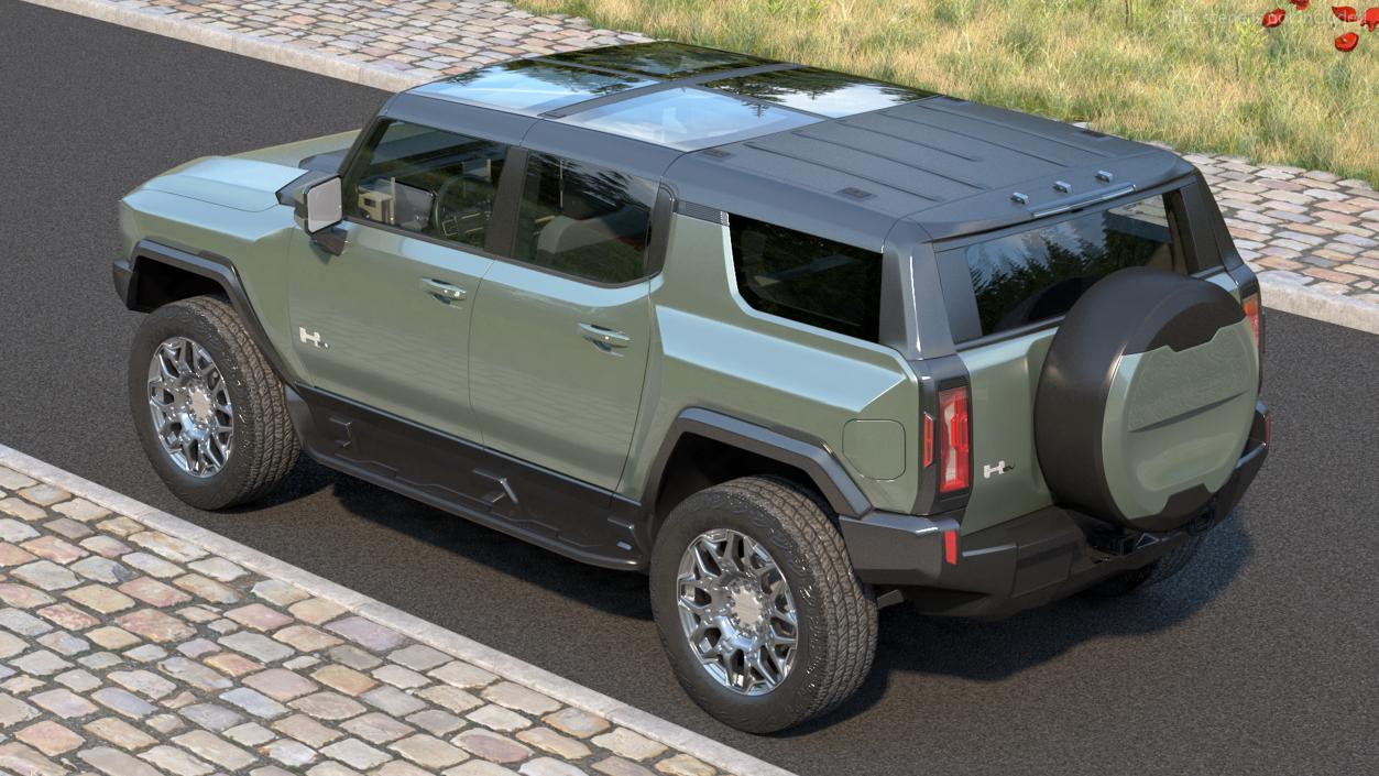 3D GMC Hummer EV SUV 2024 Simple Interior model