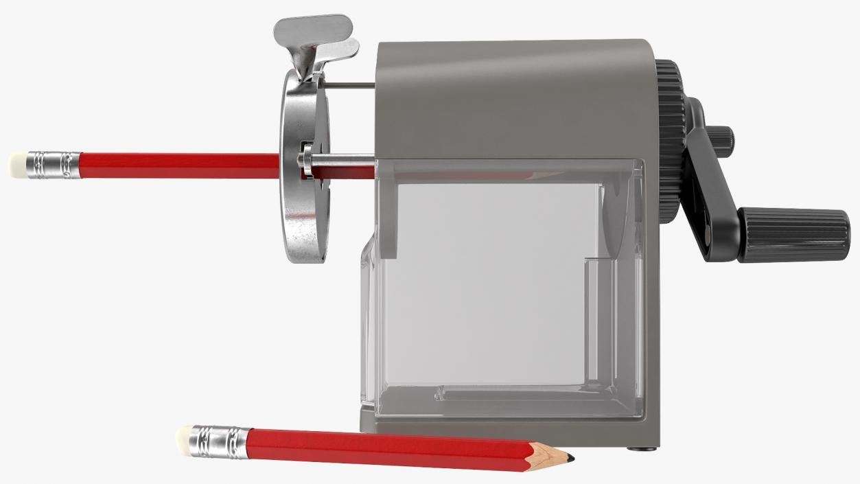 3D model Crank Pencil Sharpener with Pencils