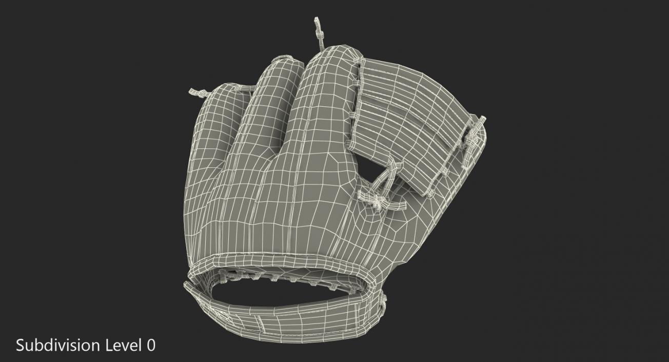 3D model Vintage Baseball Glove Shoeless Joe