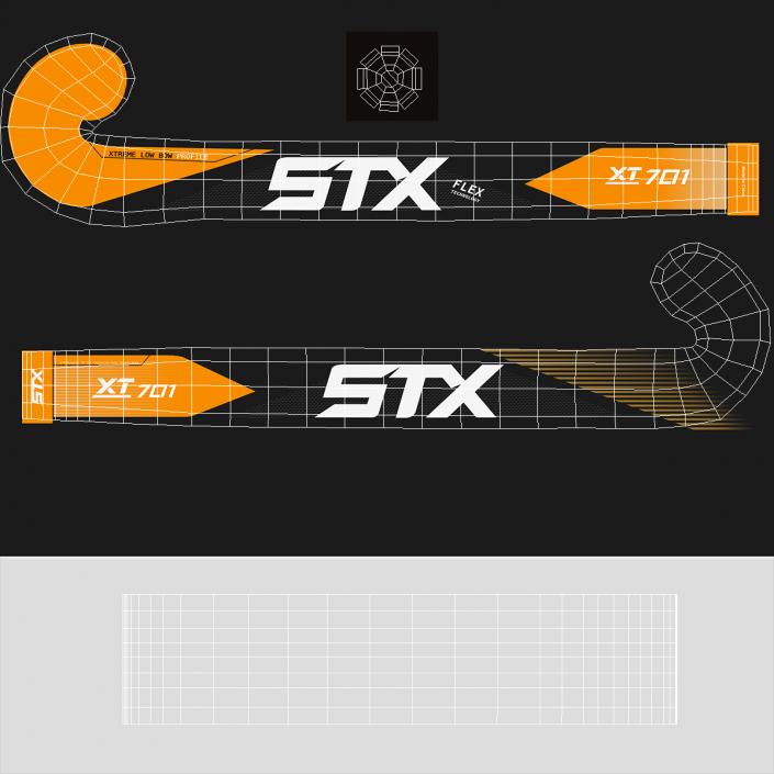 3D model Field Hockey Stick STX XT701 Orange