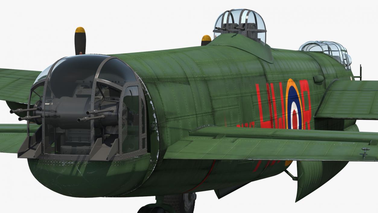 Avro Lancaster Four Engined Heavy Bomber Rigged 3D