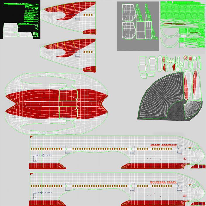 3D Air India Boeing 787-9 Dreamliner model