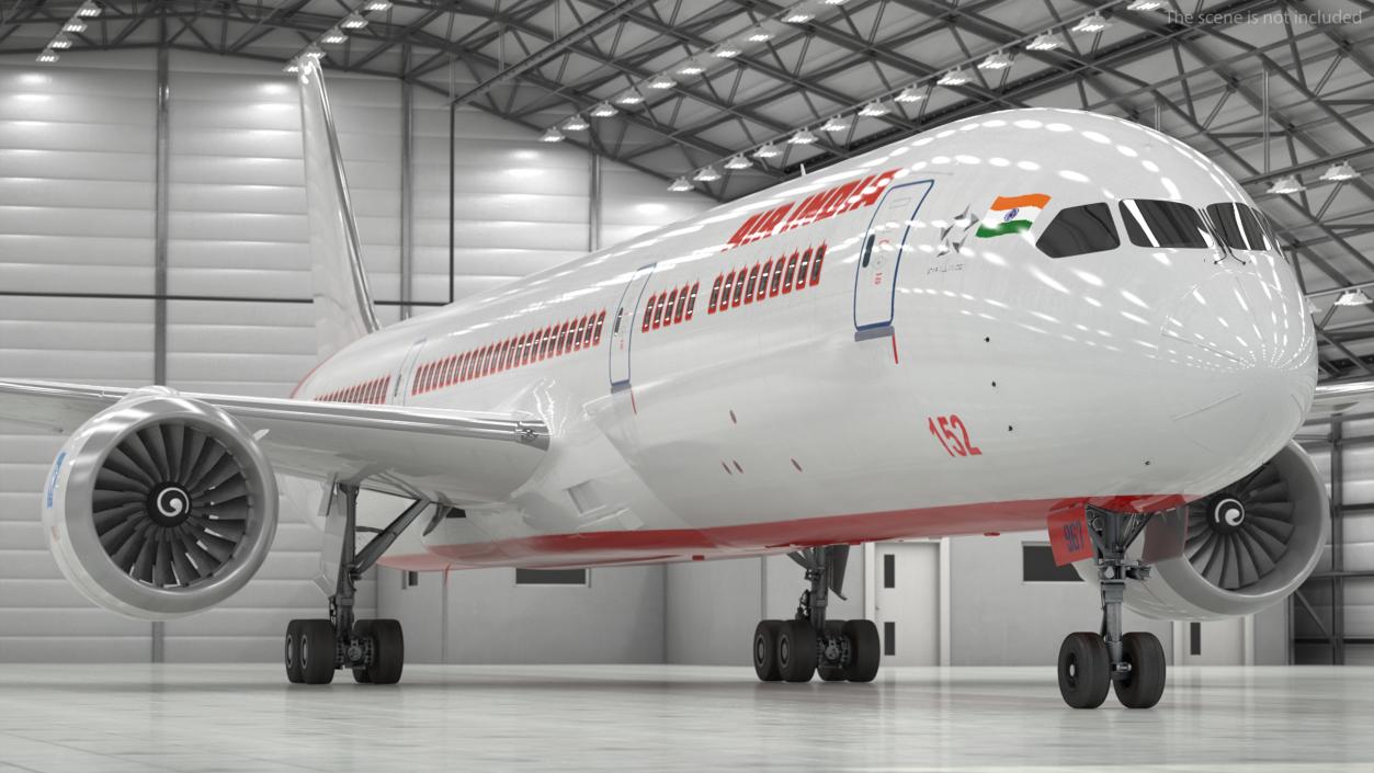 3D Air India Boeing 787-9 Dreamliner model