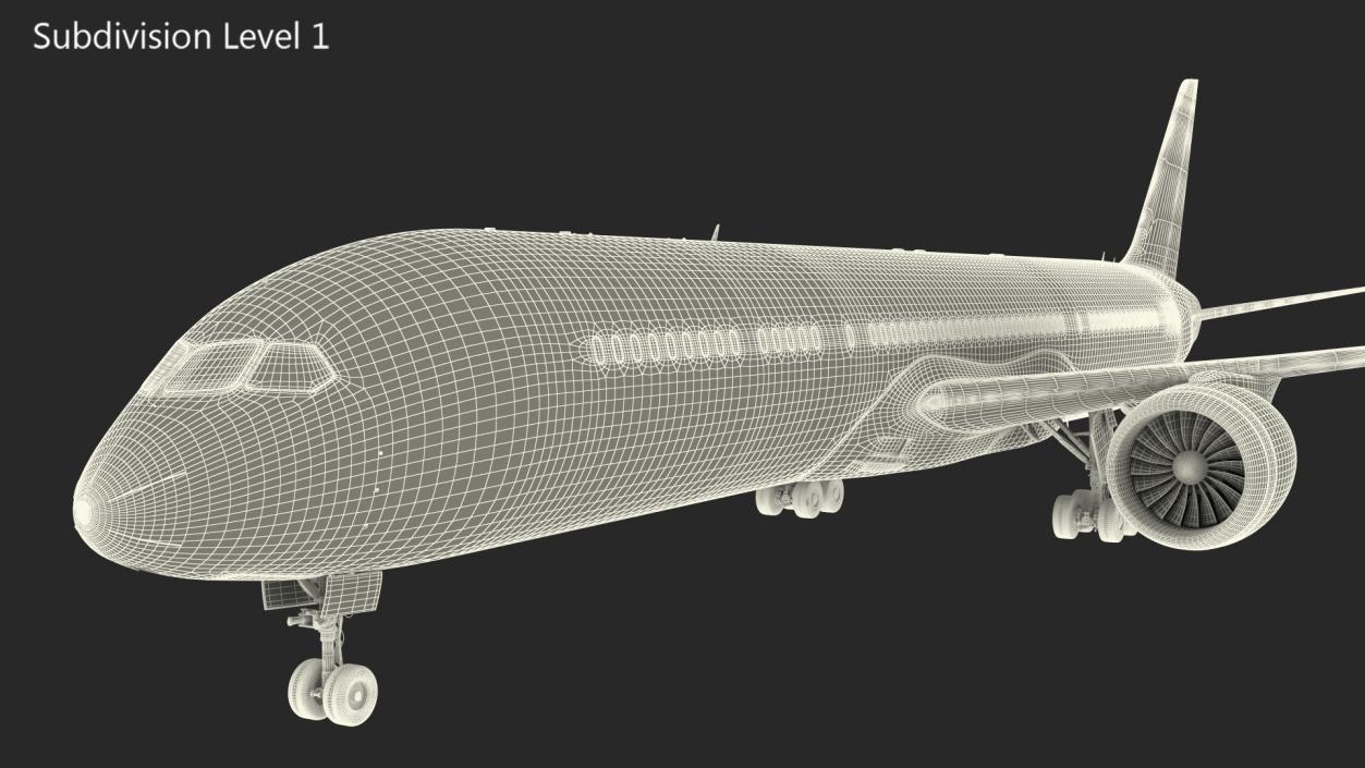 3D Air India Boeing 787-9 Dreamliner model