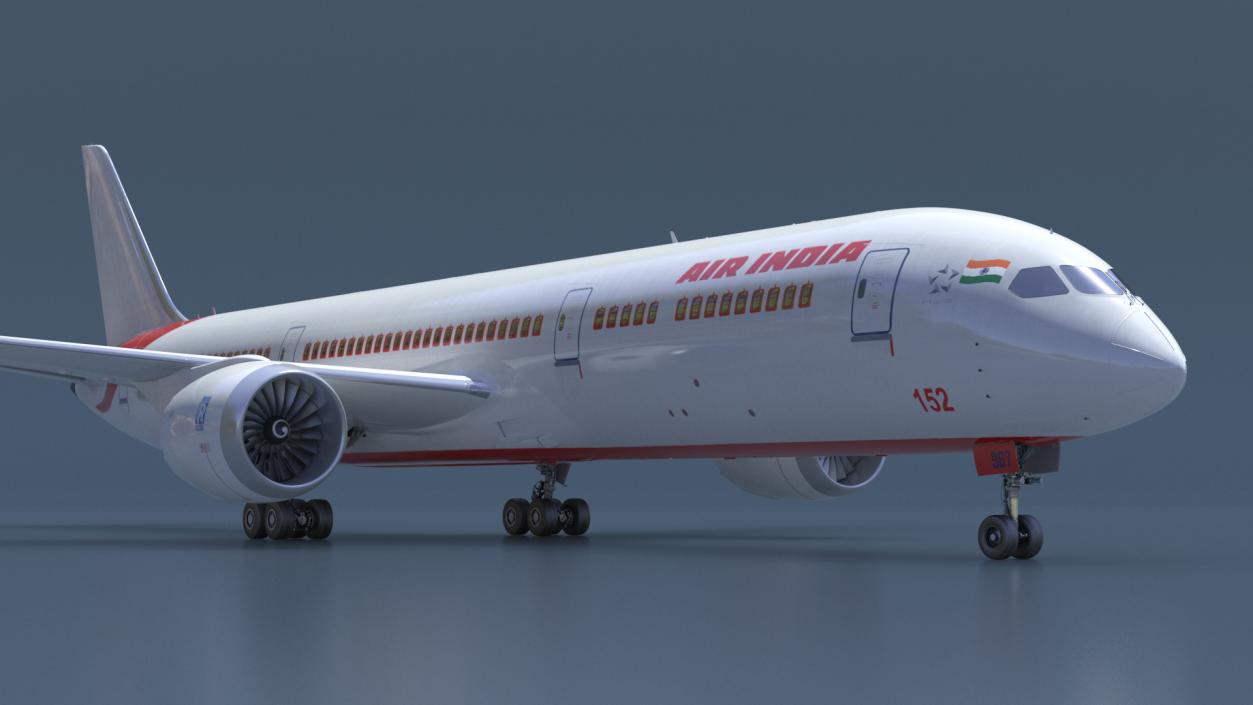 3D Air India Boeing 787-9 Dreamliner model