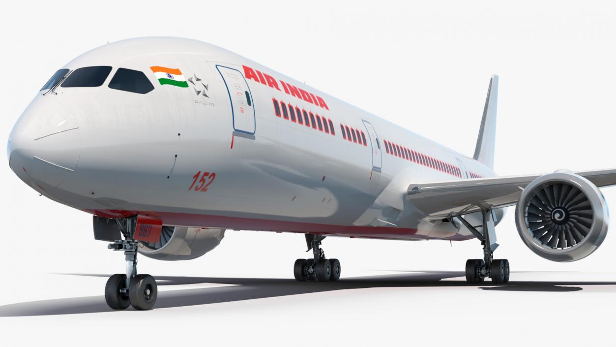 3D Air India Boeing 787-9 Dreamliner model