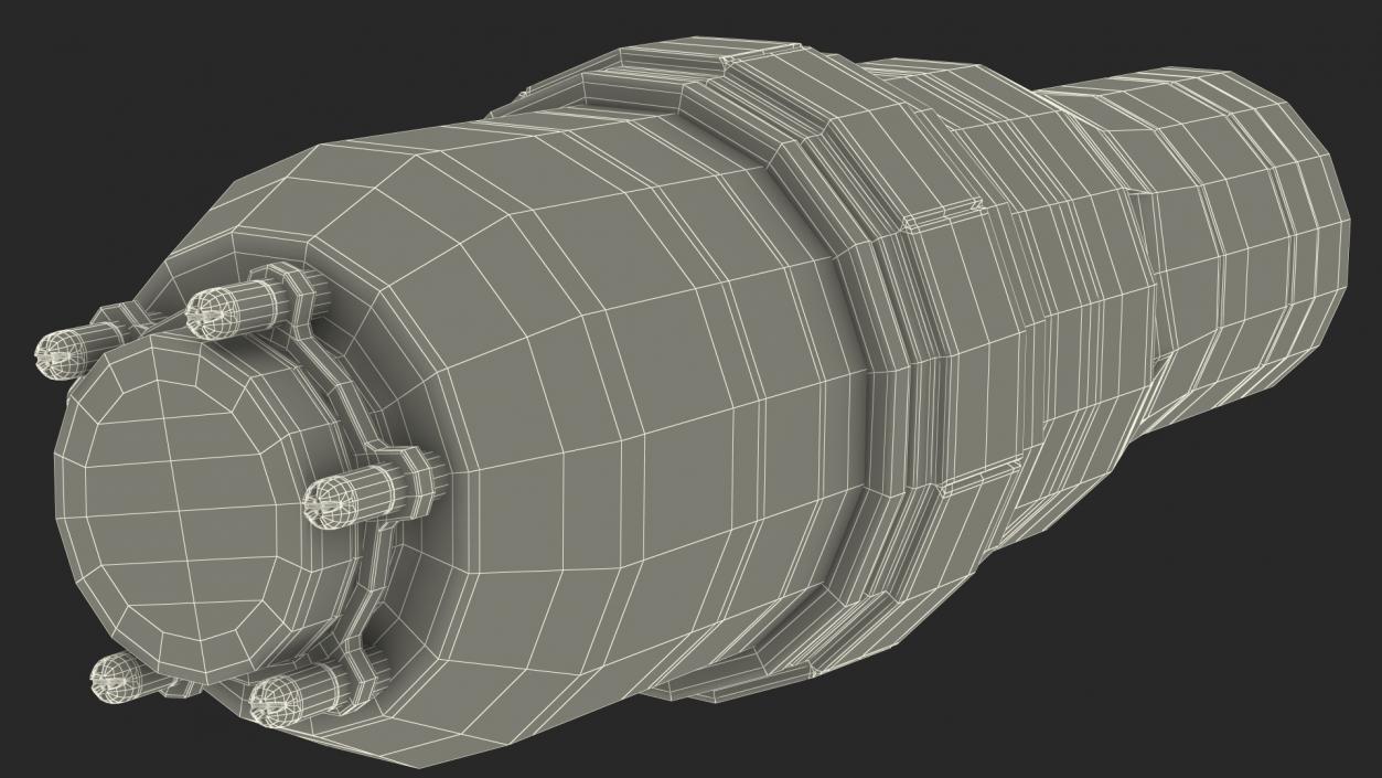 3D model Sci Fi Depleted Energy Battery