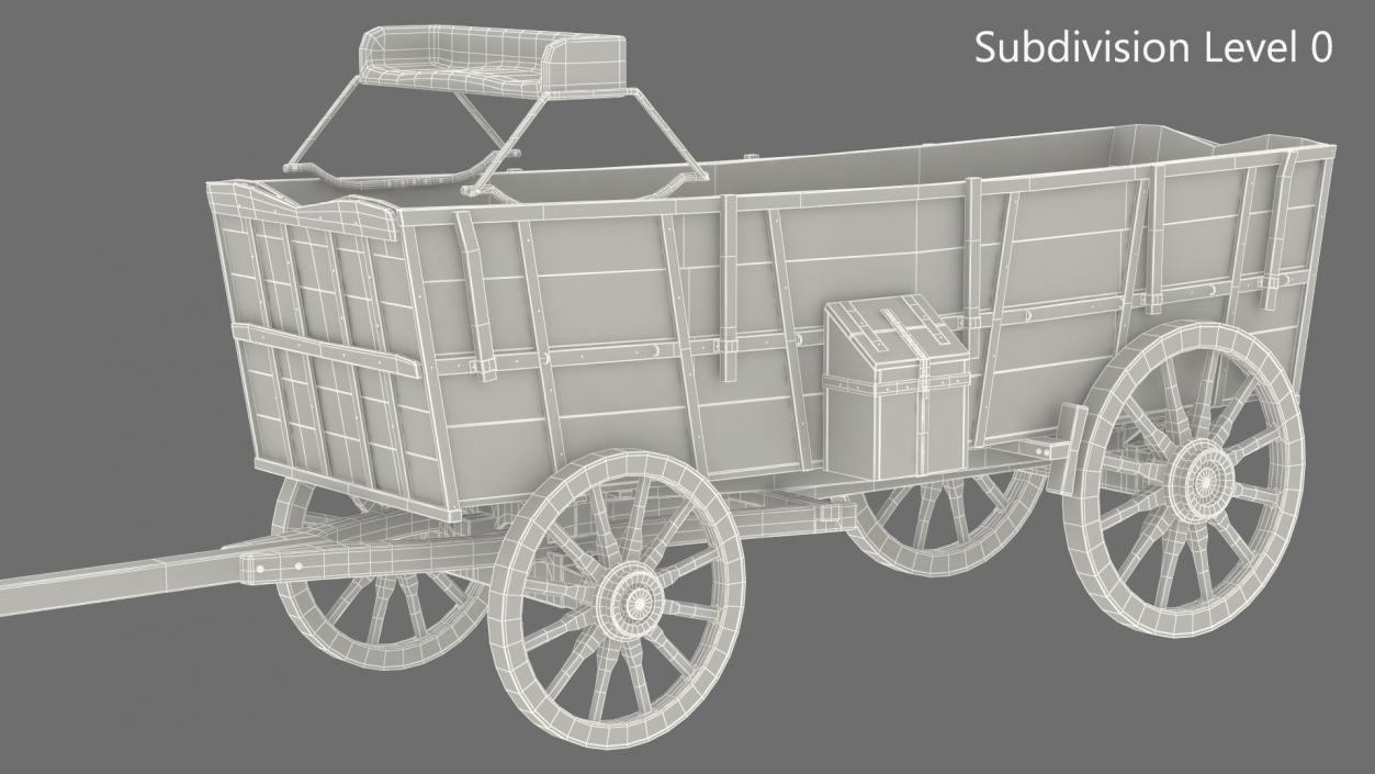 3D model Open Wagon