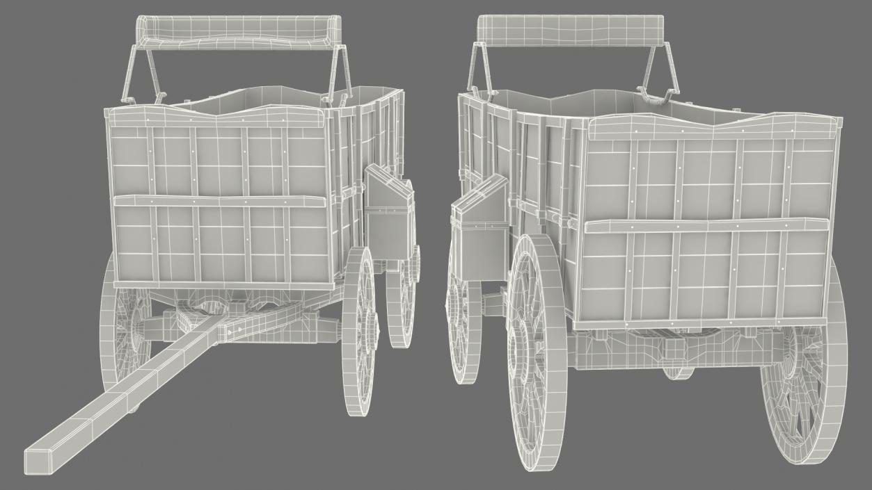 3D model Open Wagon