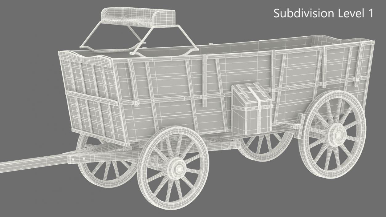 3D model Open Wagon