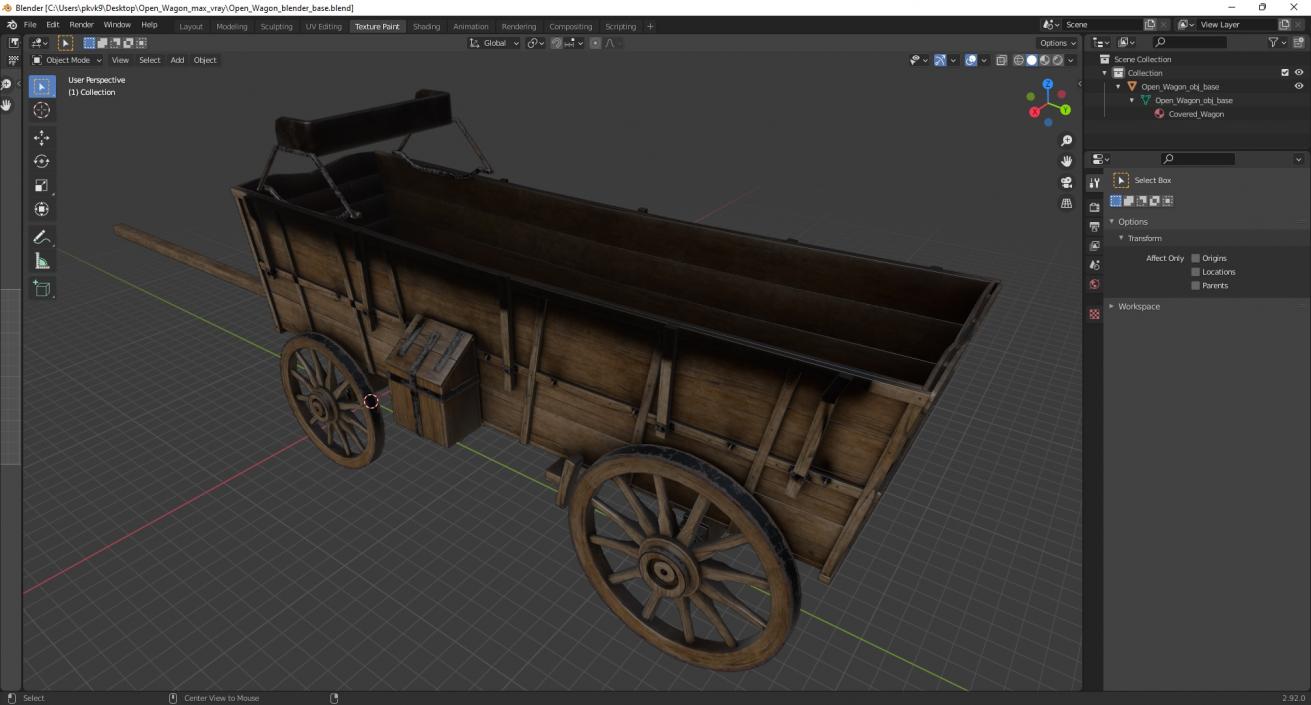 3D model Open Wagon