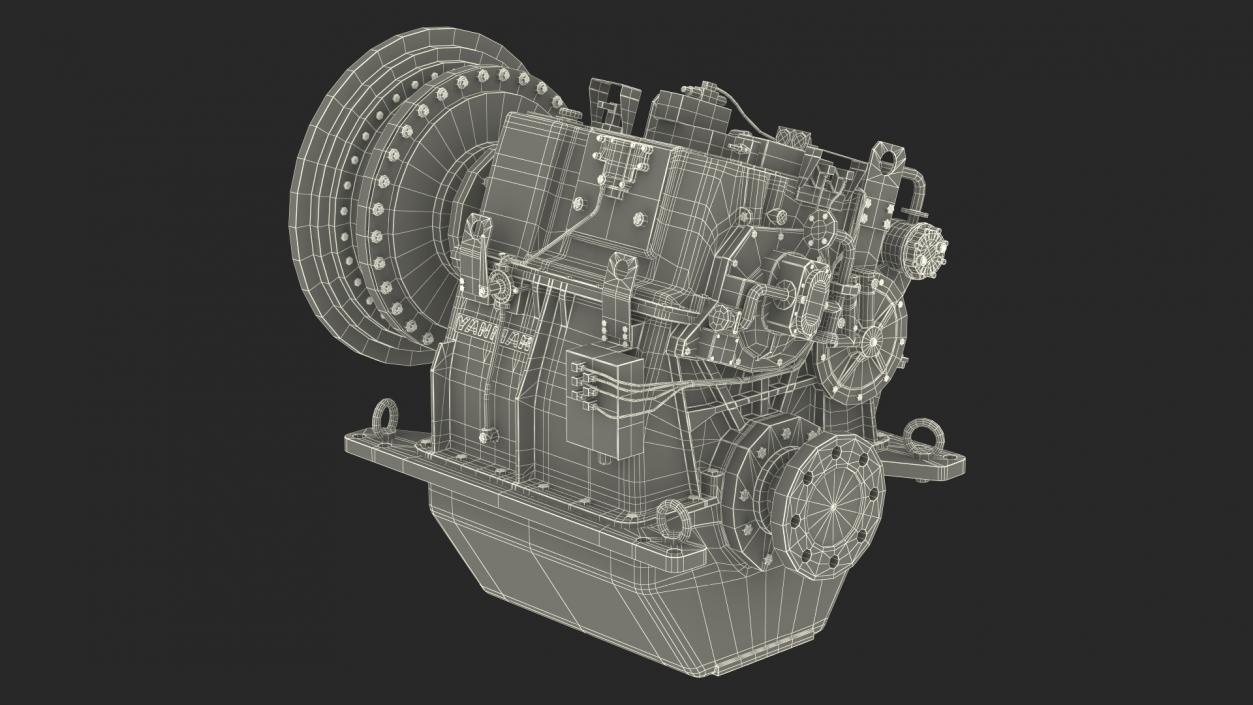 Transmission for Engine Yanmar 6EY26W 2 3D model