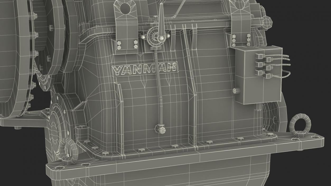 Transmission for Engine Yanmar 6EY26W 2 3D model