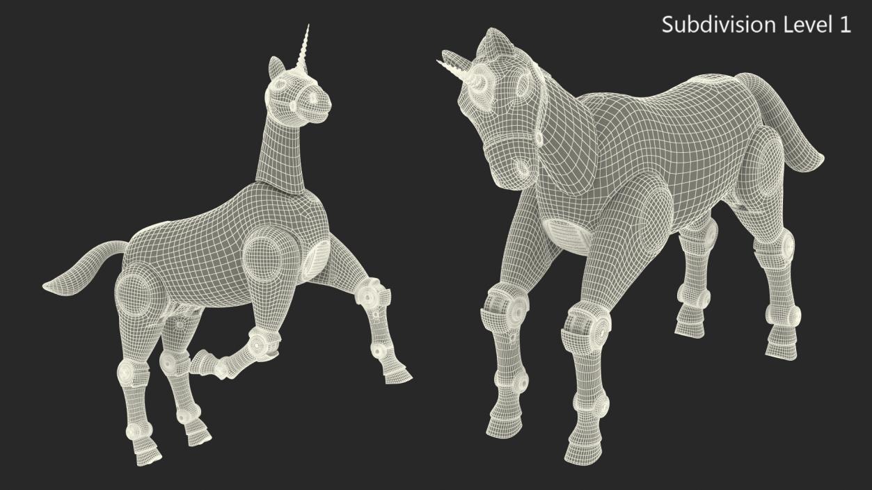 3D model Robot Unicorn Rigged