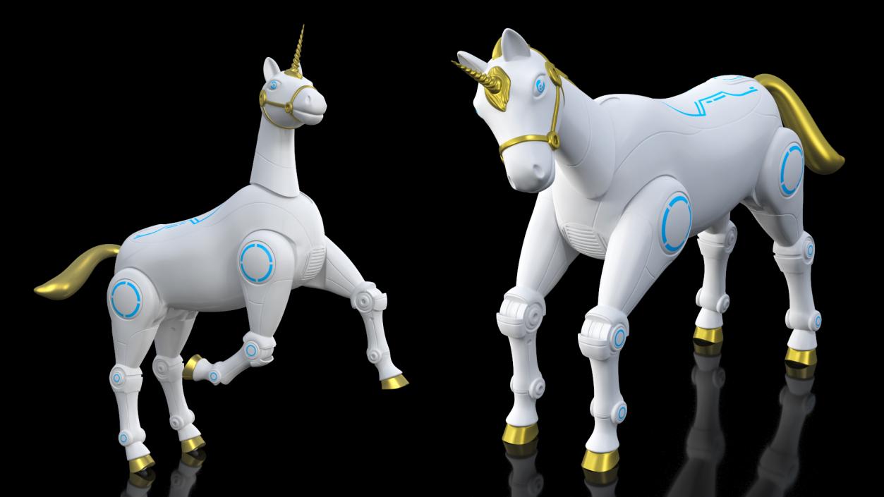 3D model Robot Unicorn Rigged