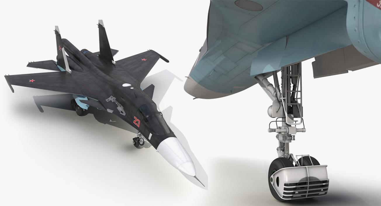 3D Russian Millitary Airplanes Collection model